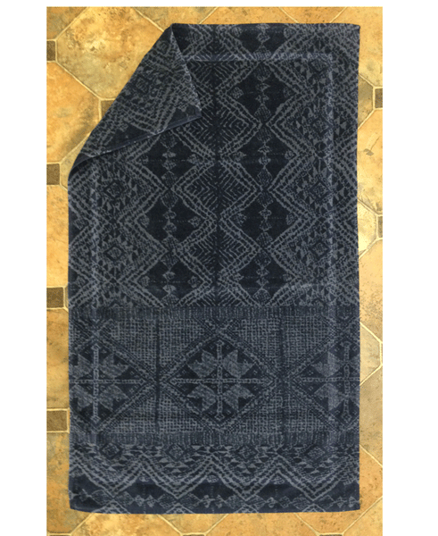 Fresco Towels African Batik Indigo/Blue Large Bathmat