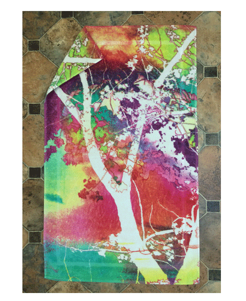 Fresco Towels Abstract Tree Ivory Large Bathmat