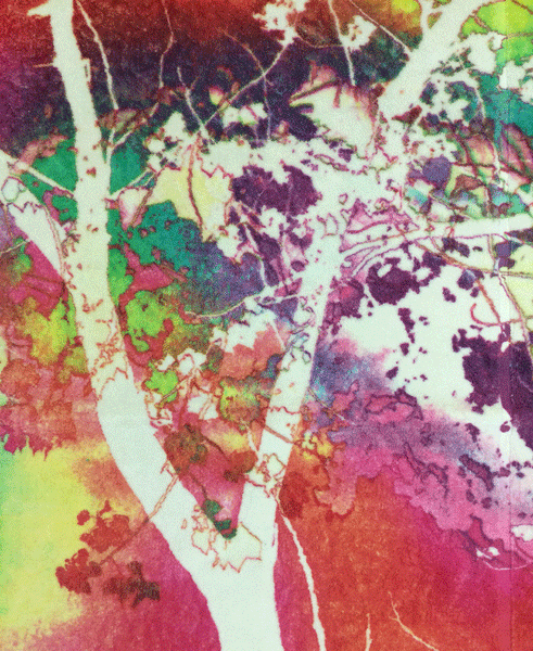 Fresco Towels Abstract Tree Ivory Large Bathmat