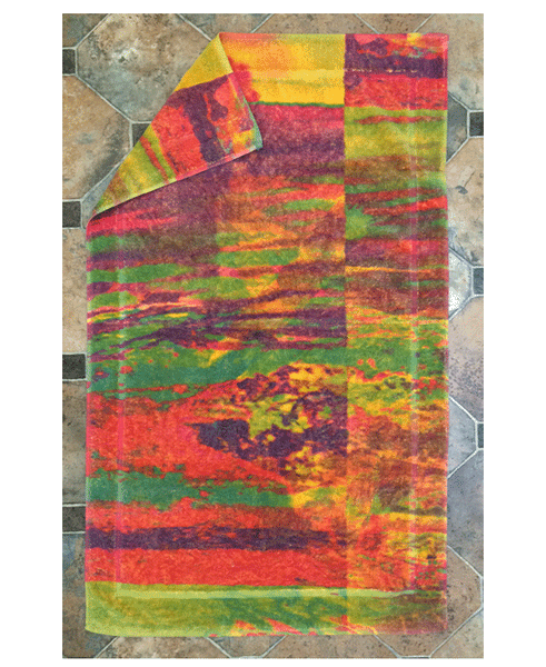Fresco Towels 	Abstract Water Color Large Bathmat