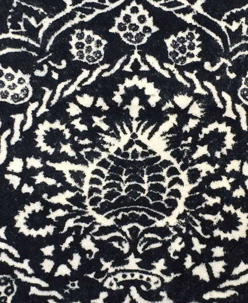 Fresco Towels Royal Damask Blue Large Bathmat