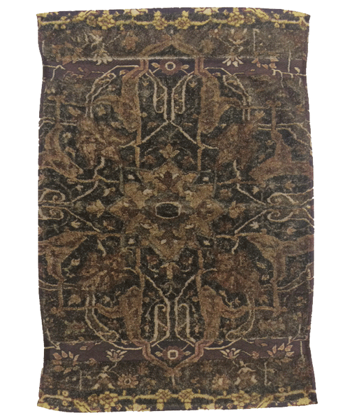 Fresco Towels 	Casbah Rug Cocoa Gold  Hand Towel