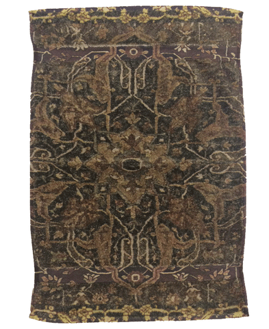 Fresco Towels 	Casbah Rug Cocoa Gold  Hand Towel
