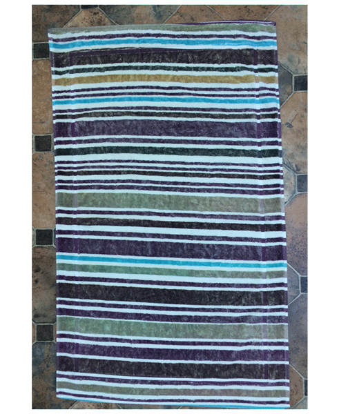 Fresco Towels Napa Stripes Ivory Large Bathmat