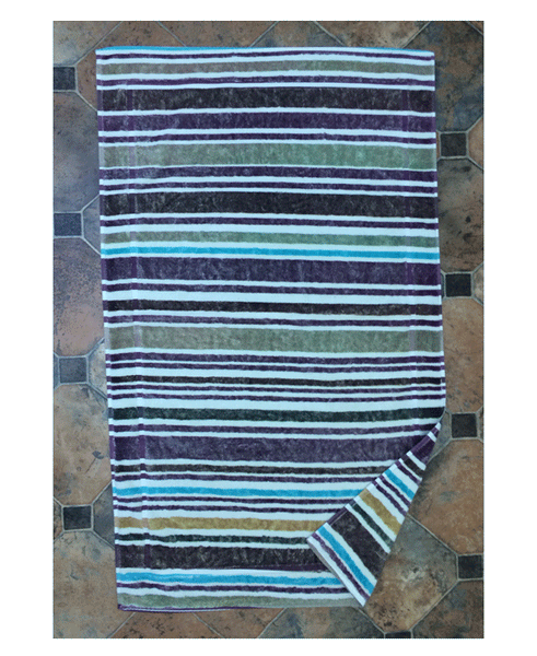 Fresco Towels Napa Stripes Ivory Large Bathmat