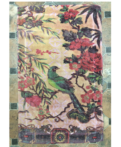 Fresco Towels Tropical Peacock  Blush Large Bathmat