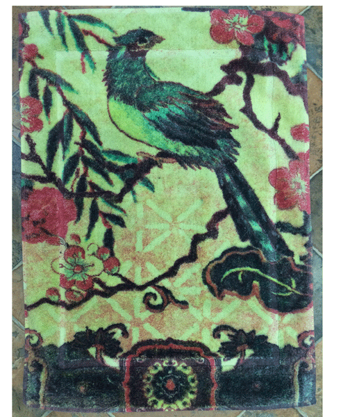 Fresco Towels Tropical Peacock Lime Small Bathmat