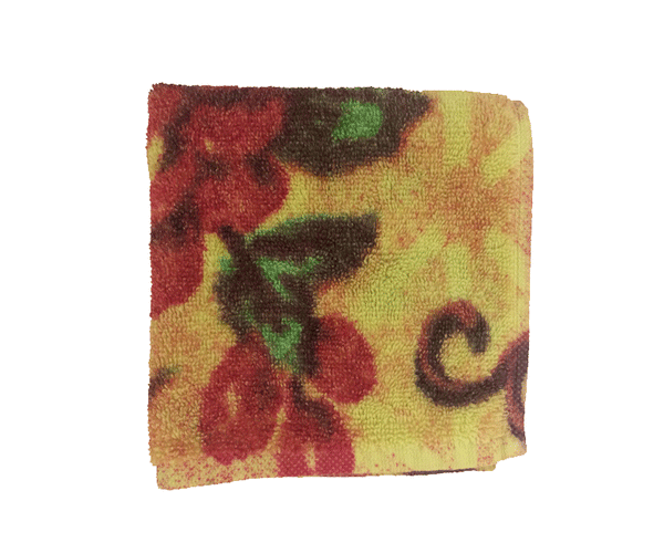 Fresco Towels Tropical Peacock Lime Wash Cloth