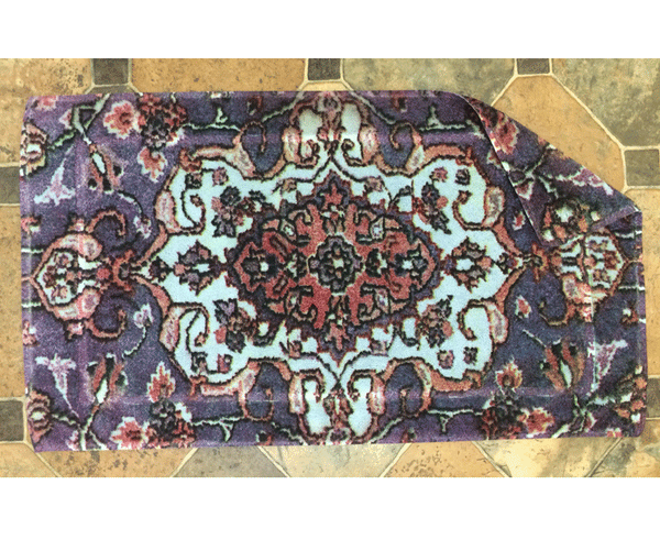 Fresco Towels Versaille Rug Blue Medium Bathmat