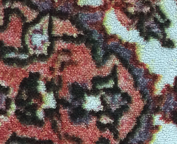 Fresco Towels Versaille Rug Blue Medium Bathmat