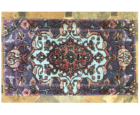 Fresco Towels Versaille Rug Blue Medium Bathmat